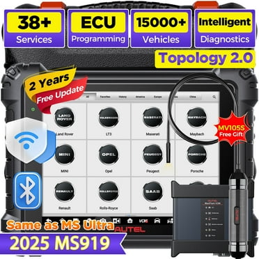 Autel MaxiSys MS919 Smart Diagnostics Tool, 2025 New Motor TruSpeed Same as MSUltra,,E'CU Pr0gramming C0ding, 40  Reset, 3K  Active Tests, Up of MS909 Ultra Lite Elite 2
