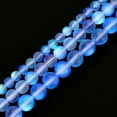 thumbnail image 4 of Perlas de Cristal de Vidrio Mate Uxcell de 8mm, Redondas Sueltas Sintéticas Mate Brillantes de Piedra Lunar para Fabricación de Joyas, Azul, 4 of 5