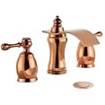 thumbnail image 1 of Wovier Rose Gold 8-16 Inch Widespread Waterfall Bathroom Sink Faucet,Two Handle Three Hole Lavatory Faucet,Basin Mixer Tap With Pop Up Drain, 1 of 5