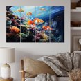 thumbnail image 2 of Designart "Marine Wonders Aquariums VIII" Nautical & Beach Metal Wall Décor Set, 2 of 5