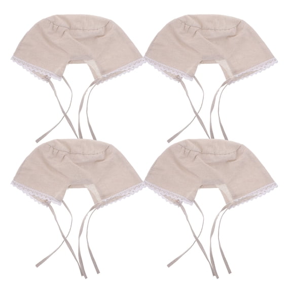 LOLIPPYY 4Pcs Decorative Beige Basket Liners for Home Use with Washable Fabric