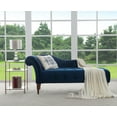 thumbnail image 3 of Samuel Tufted Roll Arm Chaise Lounge Navy Blue, 3 of 12