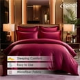 thumbnail image 3 of 3 Sided Zipper Duvet Cover Set Easy to Use Home & Hotel Soft Microfiber 3 PCS 1-Duvet Cover & 2- Pillow Sham No Comfoter Alaskan King_132 X 120 Inch, 3 of 6