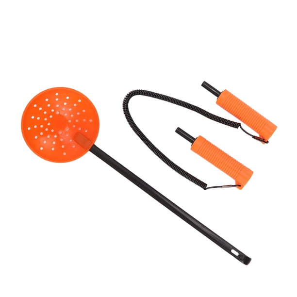Cuchara Para Pesca En Hielo, Juego De Púas Para Hielo, Combinación De Púas Para Pesca En Hielo, Herramientas Salvavidas Naranjas, Punta De Acero Inoxidable De Alta Resistencia Anggrek AA2717