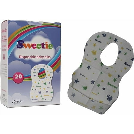 Sweetie DISPOSABLE BABY BIBS 20 PCS