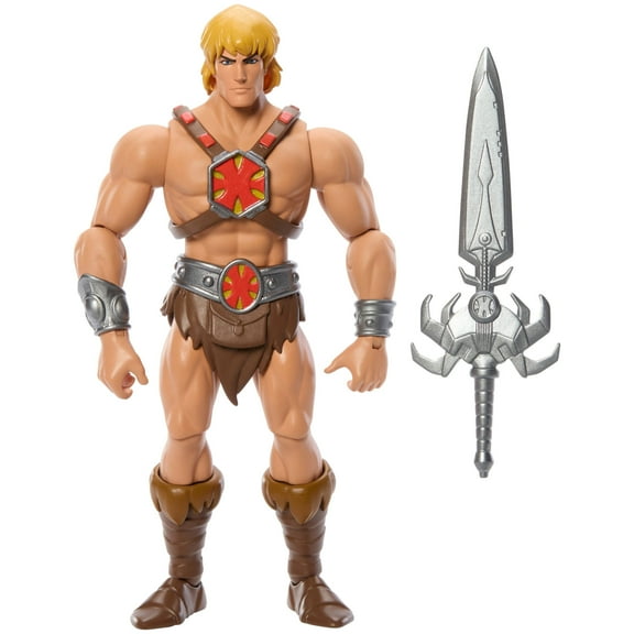 Masters of the Universe Origins 200X Cartoon Collection He-Man Action Figure, MOTU 5.5 Inch Hero Toy