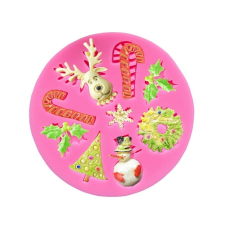 

Christmas Silicone Baking Mold DIY Multiple Decorative Cake Fondant Chocolate Mould(#18)