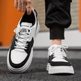 thumbnail image 5 of Men'S 2025 New Arrival Chunky Platform Sneakers - & Low-Top Lace-Up Casual Shoes with Thick Rubber Sole, Round Toe & Arch Support, 5 of 9