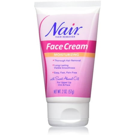 Nair Hair Remover Moisturizing Face Cream 2 oz (Pack of (Best Permanent Hair Removal Cream For Face)