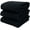 Black, variant on White Terry Cotton Kitchen Towels, Set of 3