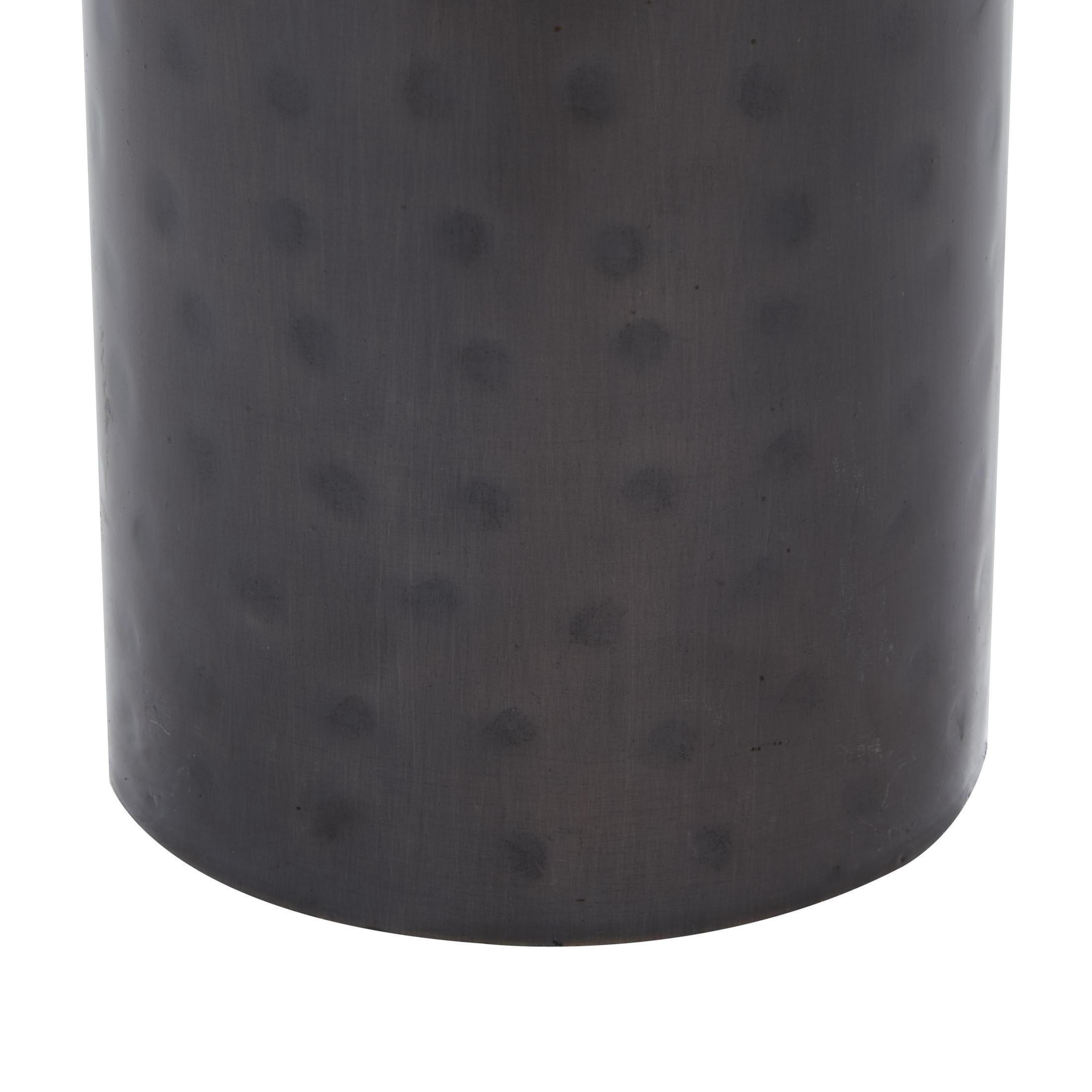 DecMode 3 Candle Brown Metal Handmade Pillar Candle Holder, Set of 3