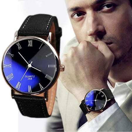 

alextreme Men S Luxury Watch Funland Men Fashion Waterproof Latest Popular Pu Leather Quartz Manual Casual Watches New
