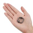 thumbnail image 4 of Slides Buckles, 30 Pack 20x20x3.8mm Metal Roller Pin Buckles, Dark Gray, 4 of 5