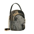 thumbnail image 2 of DIXRUYEE Cross Body Shoulder Handbags Bags Fashion Regal Lion with Crown Pattern, 2 of 7