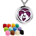 thumbnail image 1 of YOUFENG Floating Living Memory Locket Pendant Necklace Family Tree of Life Birthstone Necklaces, 1 of 7