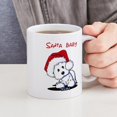 thumbnail image 4 of CafePress - Kiniart Santa Westie - 11 oz Ceramic Mug - Novelty Coffee Tea Cup, 4 of 4