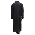 thumbnail image 4 of HUANBAI Linen Long Robe In Solid Color Loose Fit Dress Shirt Alternative For, 4 of 4