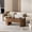 Walnut, variant on Lift Top Coffee Table with Hidden Storage, Oval Coffee Table for Living Room, Modern Center Table for Office (Wood)