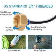 Misting System, Outdoor Misting Cooling System for Patio, 75.46FT (23M) Misting Line + 25 Brass Mist Nozzles Brass Adapter for Patio Garden Trampoline Greenhouse