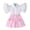 Pink-25, variant on Avrntaa Little Girls Cute Outfit Sleeveless A-Line Denim Dress Button Up Casual Dresses Summer Sets with Belt