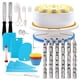 thumbnail image 1 of Irfora Kit de suministros de decoración de pasteles de 106 piezas, juego de herramientas para hornear fondant, bolsa giratoria, punta, bolígrafo, espátula, juego de herramientas de glaseado para decor Irfora Kit de decoración de pasteles, 1 of 7