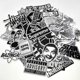 thumbnail image 1 of 26-27 50pcs Metal Stickers Waterproof Laptop Skate fashion Graffiti multicolor, 1 of 4