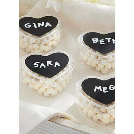 Chalk labels w/ heart holder