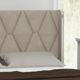 thumbnail image 7 of Queen Bed Frame Upholstered Platform Bed Frame with Headboard and No Box Spring Needed Wooden Slats Support Easy Assembly Additional Under Bed Storage Beige, 7 of 7