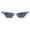 Blue, variant on Bright Neon Colorful Sunglasses Geometric Trapezoid Shape UV 400 Pink