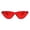 red, variant on Womens Snug Classic Vintage Goth Cat Eye Sunglasses Blue
