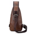 thumbnail image 3 of 2026 Usb Men's Chest Bag Portable Charging Leisure Cross Bag Outdoor Sports Pu Chest Bag Men's Shoulder Bag, Shoulder Handbag 1pcsbrown, 3 of 5