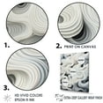 thumbnail image 3 of Designart "Black And White Waves In Monochrome Op Art I" Op Art Floater Framed Canvas Prints, 3 of 5