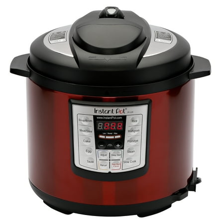 Instant Pot LUX60 Red Stainless Steel 6 Qt 6-in-1 Multi-Use Programmable Pressure Cooker, Slow Cooker, Rice Cooker, Saute, Steamer, and (Best Multi Cooker 2019 Australia)