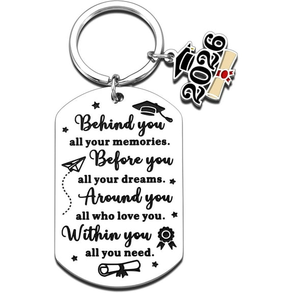 Class of 2026 Graduation Keychain Senior Gift for High School College Middle Graduate 2026 Souvenir for Teen Boys Girls Last Day of School Personalized Keepsake