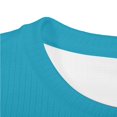 thumbnail image 6 of RUTAYY Boys Sweatshirt Waffle Knit Crew Neck Long Sleeve Cozy Solid Color Casual Pullover, Sky Blue, 6 of 6