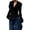 Black, variant on Sorvello Women's Faux Fur Collared Zip Up Jacket Fall Clothes Slim Fit Winter Coats Black L