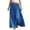 #Blue 1, variant on Vynhevius Womens Solid Belted Skirt Elastic Waist Flowy Casual Maxi