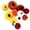 C, variant on SHURUIMA Velvet Fabric Mini Pumpkin Ornament Set, Durable Soft Cloth Fall Hanging Pumpkins, 3.1 Inch Multi Color Small Autumn Decor, 12 Pack 4 Large & 8 Tiny Pumpkins