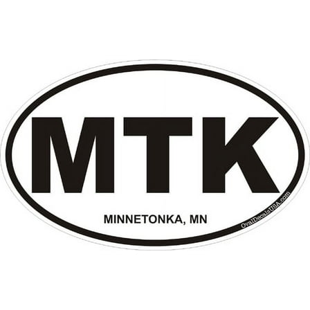 3.8 Inch Minnetonka Minnesota Oval Decal
