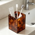 thumbnail image 7 of Apeya Tortoise Shell Bathroom Organizer Tortoiseshell Makeup Brush Holder Decorative Bathroom Accessories Countertop Storage Box for Vanity Bedside Entryway, 7 of 7