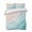 Teal Green, variant on Quilts King Size Bedding Set, Teal Blue Waves Coastal Lightweight Quilted Comforter, Summer Beach Ocean Seaside Soft Reversible Bedspread Coverlet with Pillow Covers for All Season, 96" x 106"