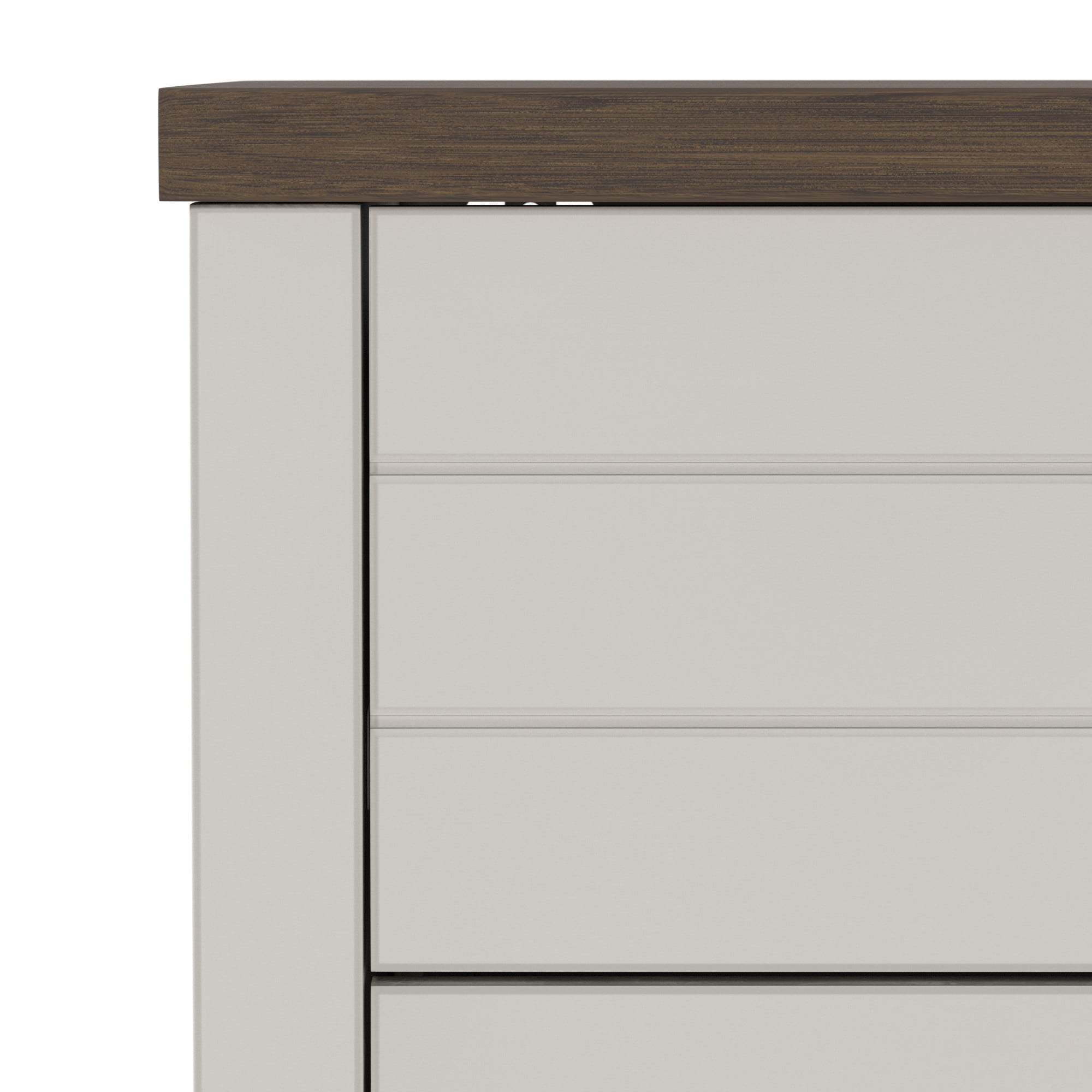 Lancaster Wood 6 Drawer Dresser, Ivory, by Hillsdale Living Essentials