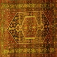 thumbnail image 1 of Ahgly Company Machine Washable Indoor Square Persian Yellow Traditional Area Rugs, 5' Square, 1 of 4