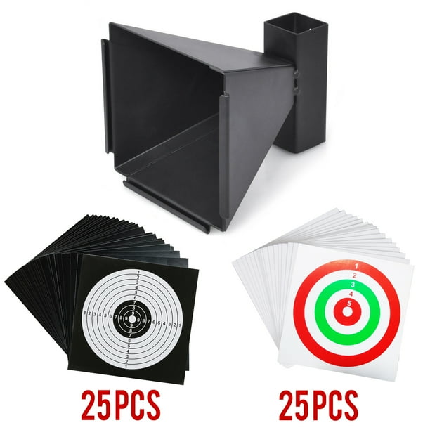 Atflbox BB Gun Trap with 50pcs Paper Target Bullet Catcher Shooting