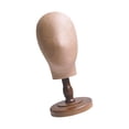 thumbnail image 2 of EHJRE Mannequin Head Hat Holder Multifunctional Styling Display Display Head Stand for Glasses Headdress Headphone Hats Brown, 2 of 8