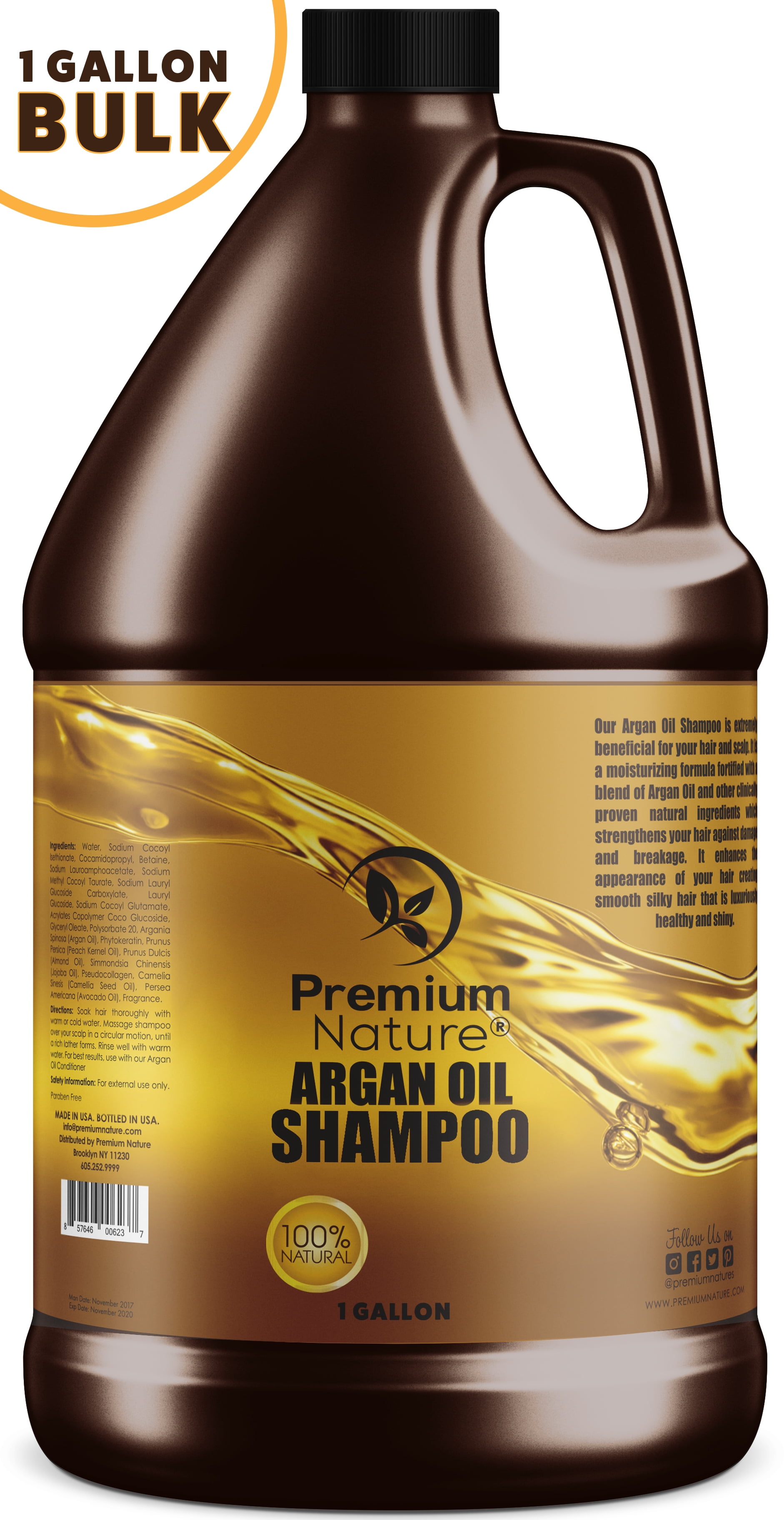 Argan Oil Shampoo 1 gallon Limited Edition 2.0