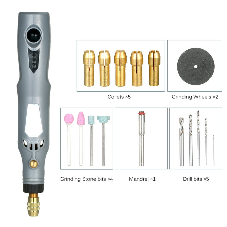 wisoqu electric mini drill grinder, mini drill set grinder kit