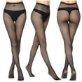 thumbnail image 2 of MAOWAPLG Collants pour Femmes, Leggings en Dentelle Aguichant pour Femmes Pantalons Résille Filet Bas Filet Lingerie Aguichant Transparente Ajourée Bas Suspendus, 2 of 5