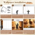 thumbnail image 5 of Wallpaper Majestic Red Deer Stags Standing Golden Autumn Forest Peel and Stick Wall Murals 69"H x 96"W Removable PVC Wall Paper Self-Adhesive Wall Paintings Art Decor for Bedroom Living Room, 5 of 7