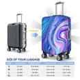 thumbnail image 4 of Gukieu Swirl Blue And Purple Print Suitcase Protective Cover, Elastic Zipper Buckle Suitcase Protective Cover, Suitable for Travel, Business Trip-X-Large, 4 of 7
